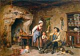 Leon Caille The Huntsman's Home Coming painting